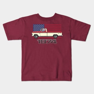 74 Red n Cream Kids T-Shirt